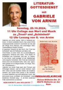 Plakat Literaturgottesdienst