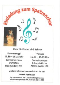 Plakat Spazenchor: Notenschlüssel, Noten